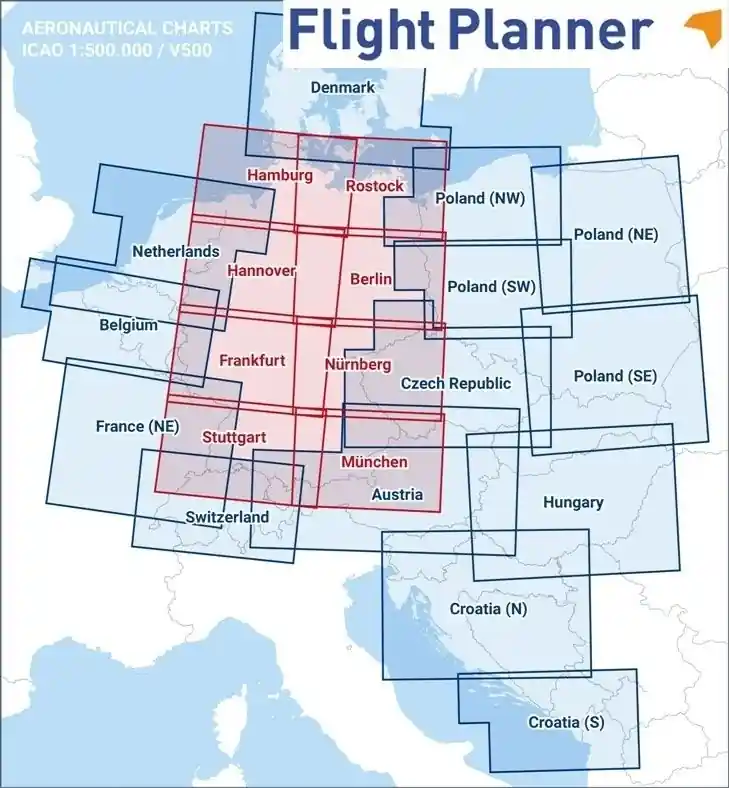 Top-Preis Flight Planner / Sky-Map ICAO-Karte Deutschland