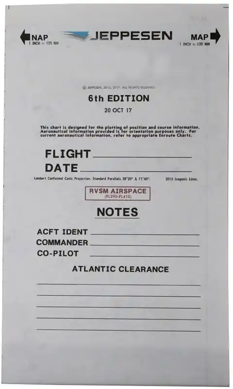North Atlantic Plotting Chart Finale Aktion