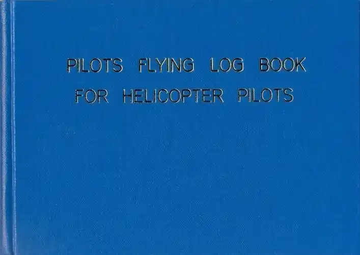 Preis Gesenkt Flugbuch für Helikopter (blau)