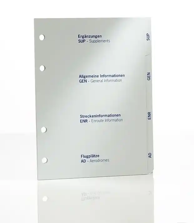 Register für Lederordner AIP VFR Billig