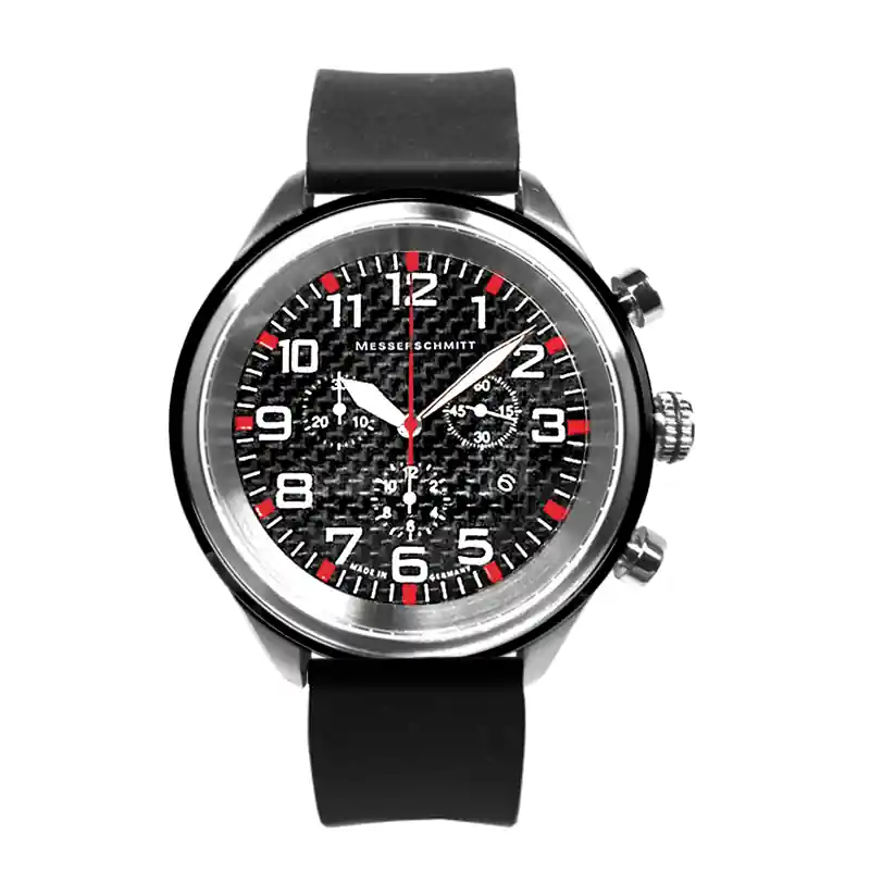 Sale Fliegeruhr Messerschmitt Chronograph mit Silikonband