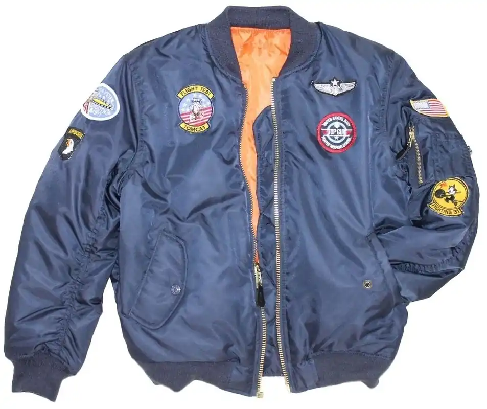Kinder-Pilotenjacke MA-1 2X Large Billig