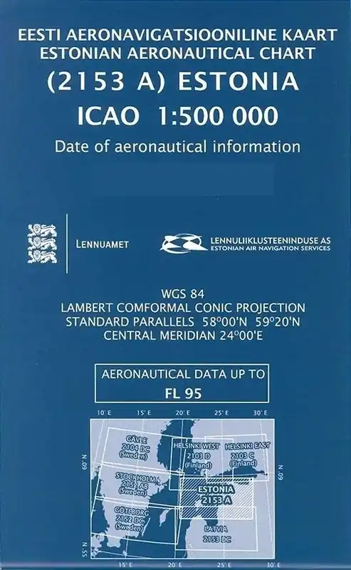 ICAO Karte Estland 2020 Geprüft