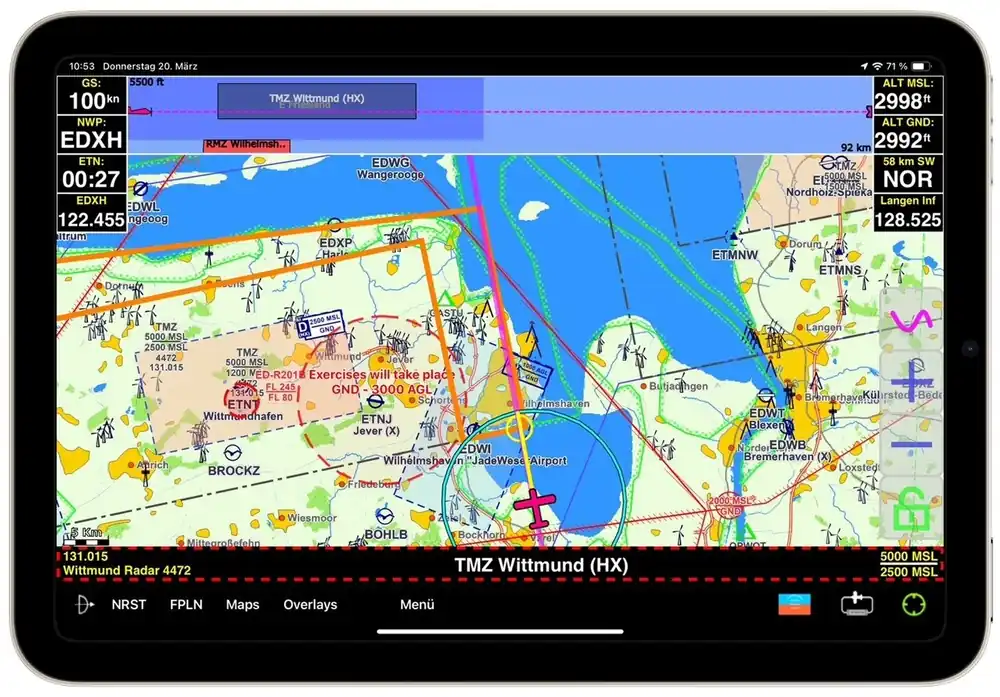 Direkt Vom Hersteller Flight Planner / Sky-Map Vektor-Karte Europa