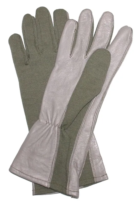 Nomex®-Pilotenhandschuhe Oliv Schnäppchen