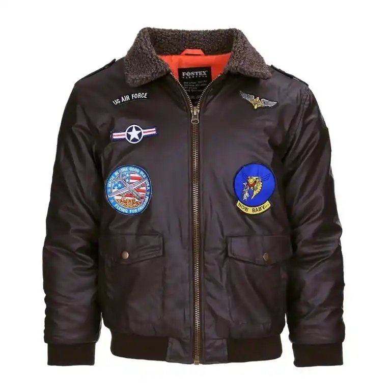 Kinder-Pilotenjacke Kunstleder Extra Large Beliebt