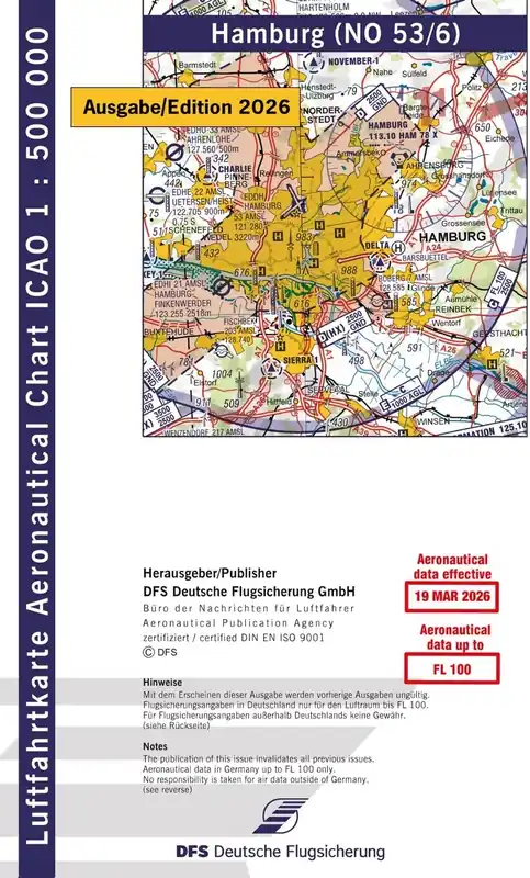 ICAO Karte Hamburg 2026 Neue Kollektion
