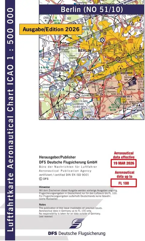 Ausverkauf ICAO Karte Berlin 2026