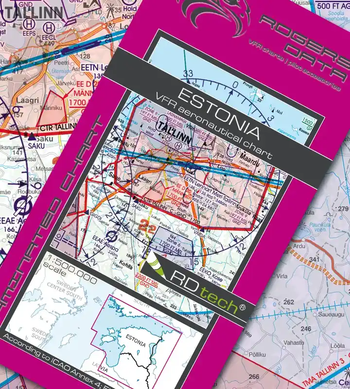 Neu Im Sortiment Rogers Data VFR Karte Estland 2026