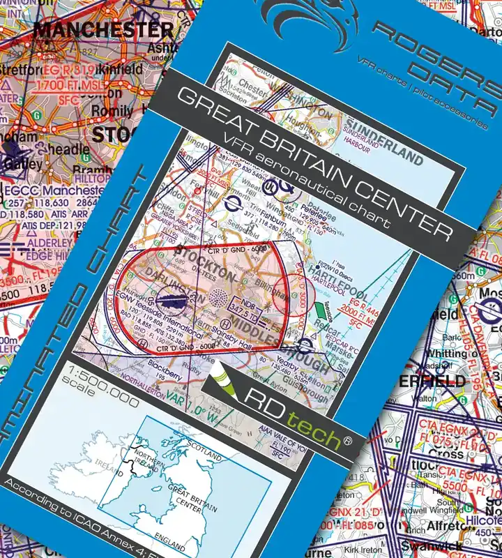 Sichere Zahlung Rogers Data VFR Karte Großbritannien Center 2026