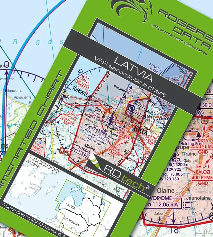 Rogers Data VFR Karte Lettland 2026 Neu Im Sortiment