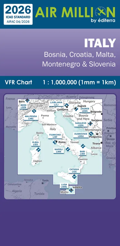 Nur Für Kurze Zeit Air Million VFR Karte Italien 2026